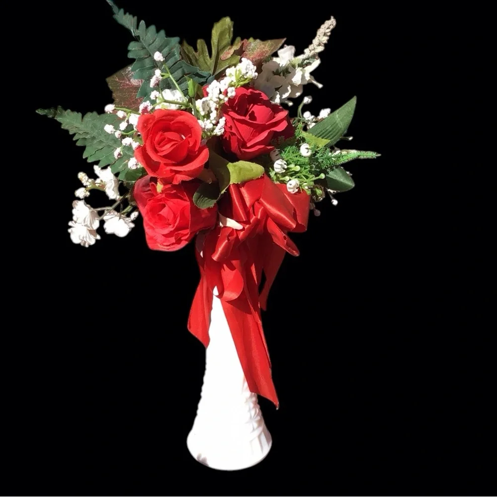 Artificial Rose Bouquet Arrangement 14”
